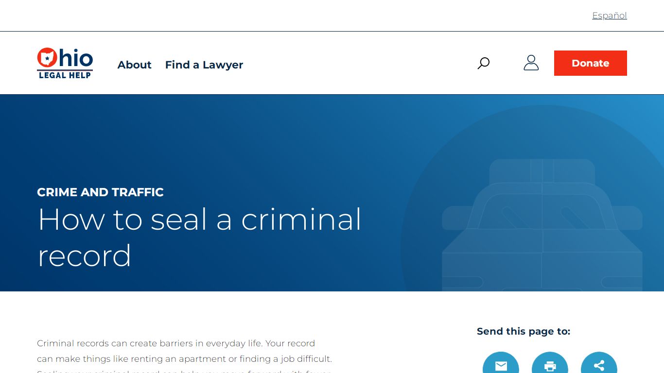 How to seal a criminal record | Ohio Legal Help